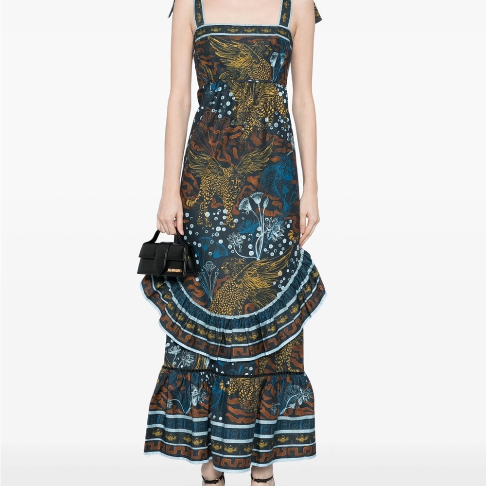 Marchesa Rosa
FLYING CHEETAH MAXI DRESS, NWT